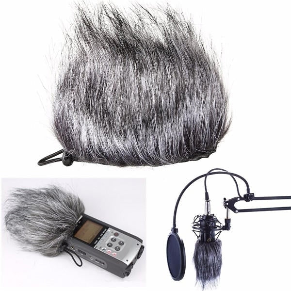 Microphone Muffler faux Windscreedn For Sony D50 Zoom H1 H2N H4N Q3 Q3HD Recorder Image 1