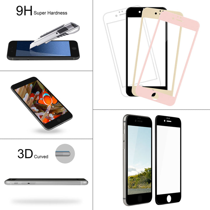 3D Curved Tempered Glass Full Cover Screen Protector for Apple iPhone 7 Image 4