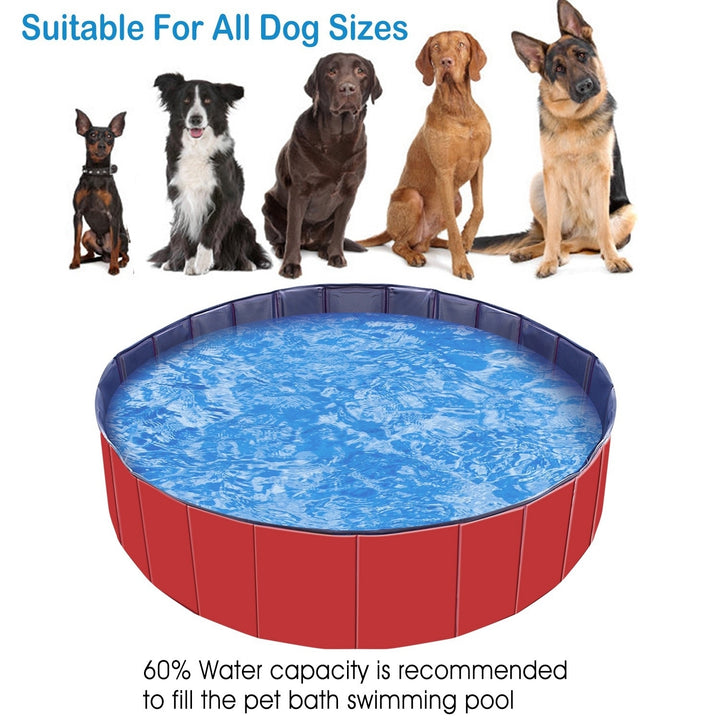 Foldable Pet Swimming Pool PVC Kiddie Baby Dog Swim Pool Bathing Tub Playmat Kids Pools Image 6