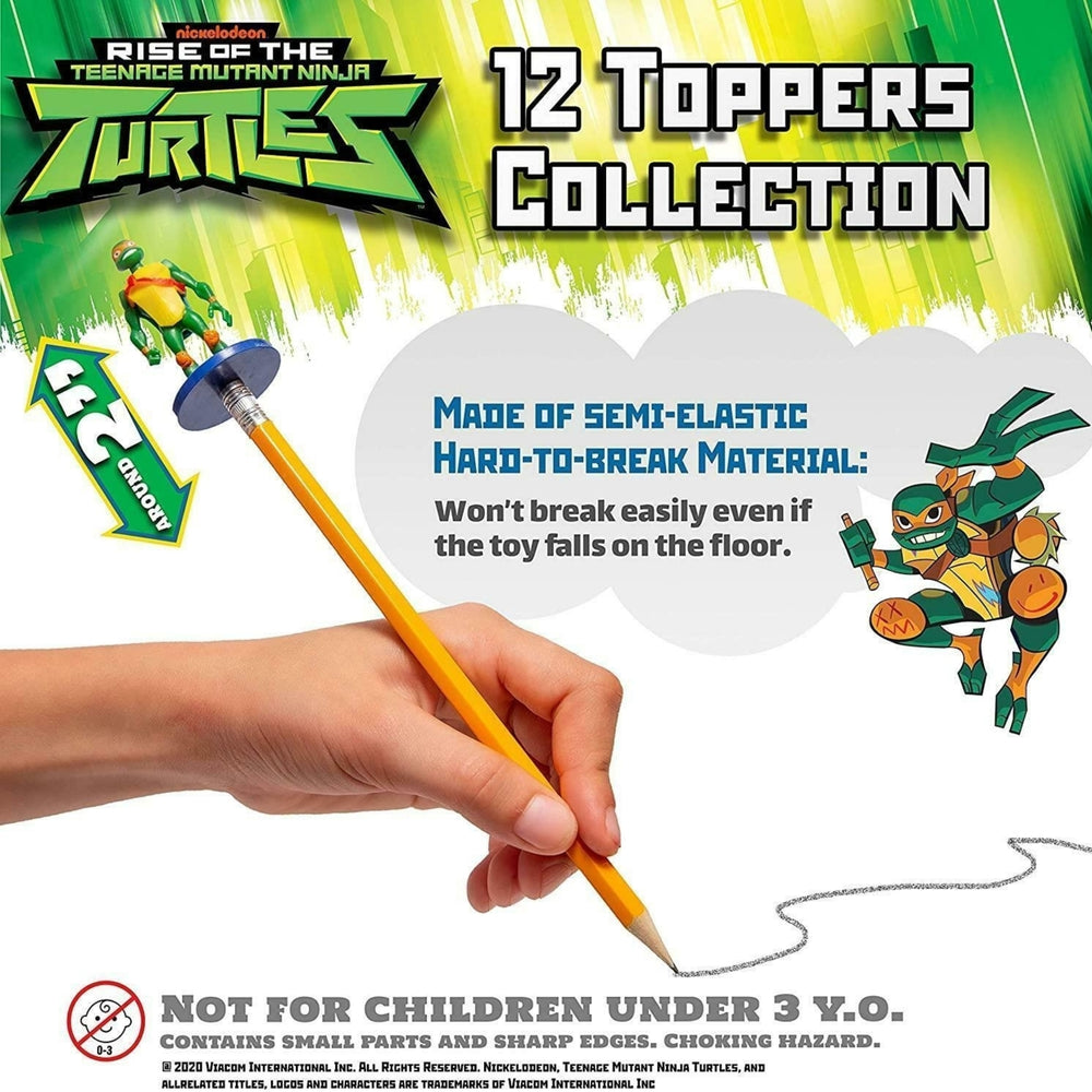 Teenage Mutant Ninja Turtles Pencil Toppers 5pk Raphael Muninn Mikey Leo Donatello PMI International Image 2