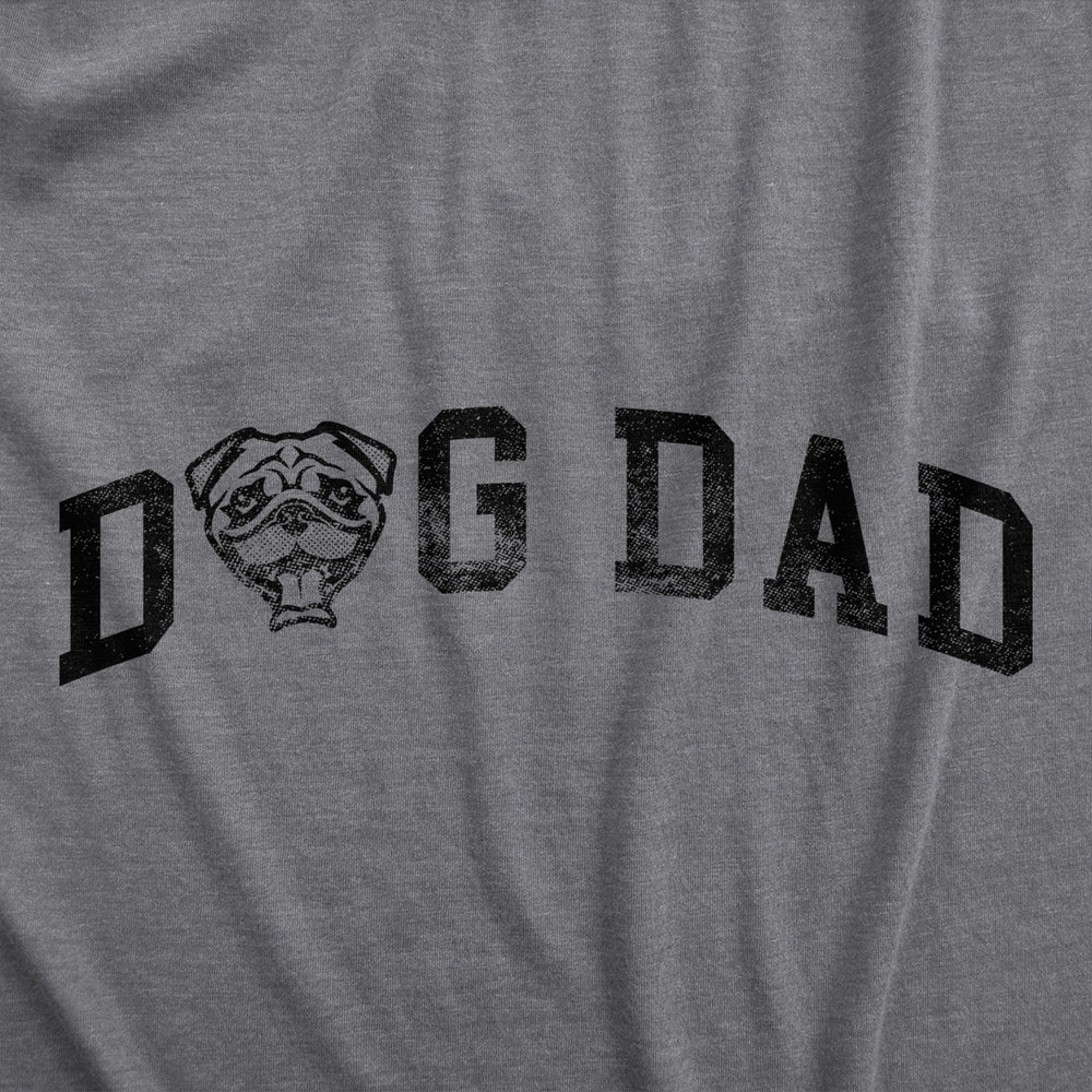 Mens Dog Dad Pug T Shirt Funny Cute Puppy Pet Pugs Lover Tee For Guys Image 2