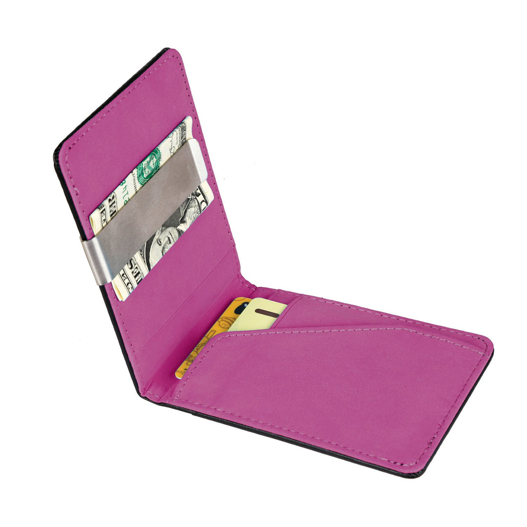 Unisex PU Leather Wallet RFID Blocking Slim Bifold Credit Card Holder Money Clip Image 1