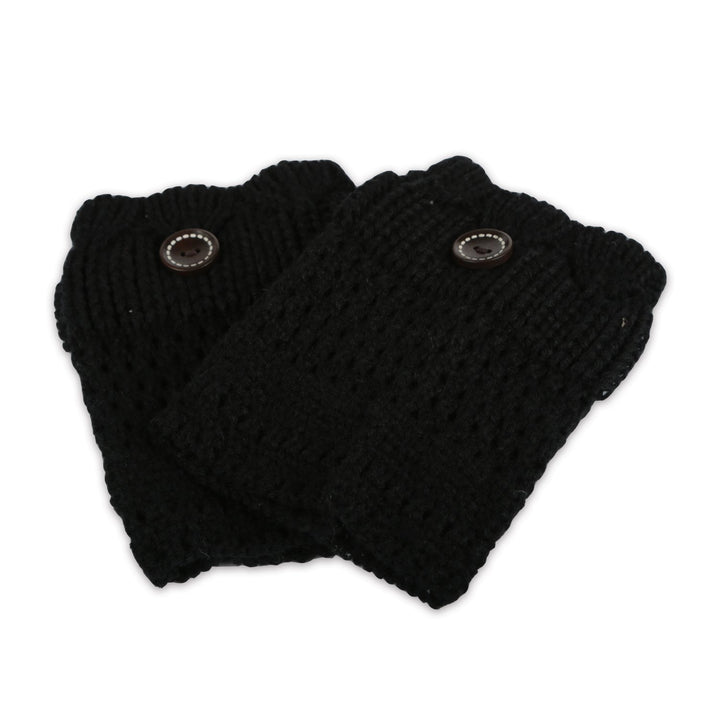 Women Winter Crochet Knit Leg Warmers Image 1