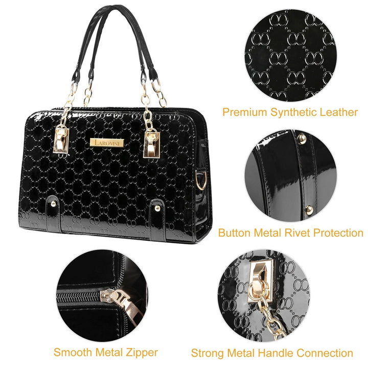Women Fashion Leather Handbag Lady Purses Tote Bags Shoulder Satchel Crossbody Bags Image 3