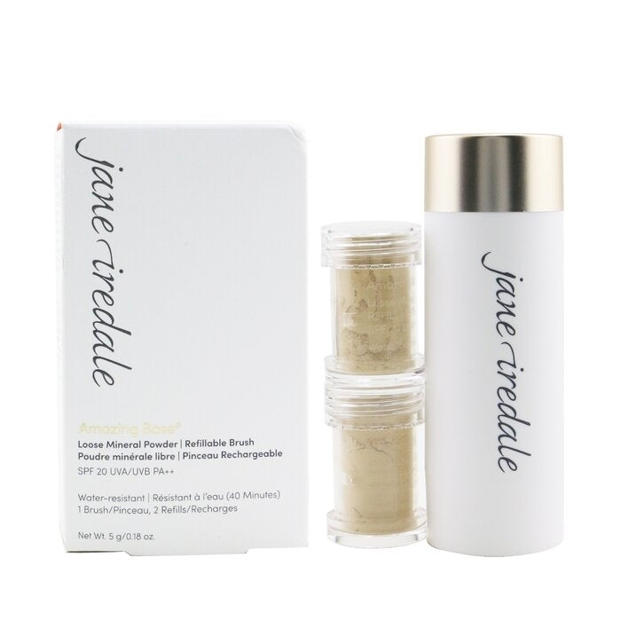 Jane Iredale - Amazing Base Loose Mineral Powder SPF 20 Refillable Brush (1x Brush2x Refills) - Warm Image 2