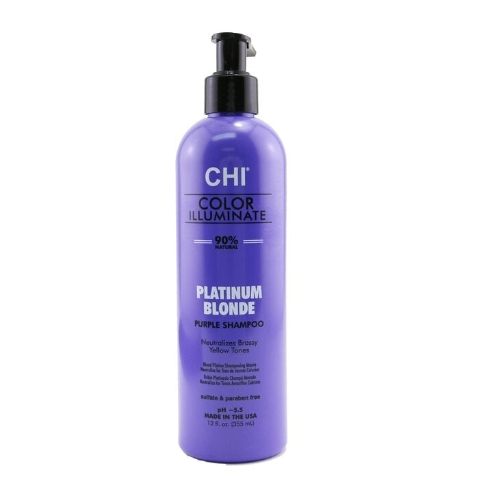 CHI - Ionic Color Illuminate Shampoo -  Platinum Blonde Purple Shampoo(355ml/12oz) Image 1