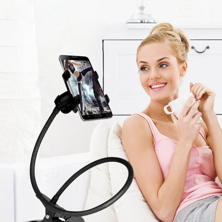 Lazy Bracket 360 Rotation Gooseneck Clip Smartphone Holder Image 6