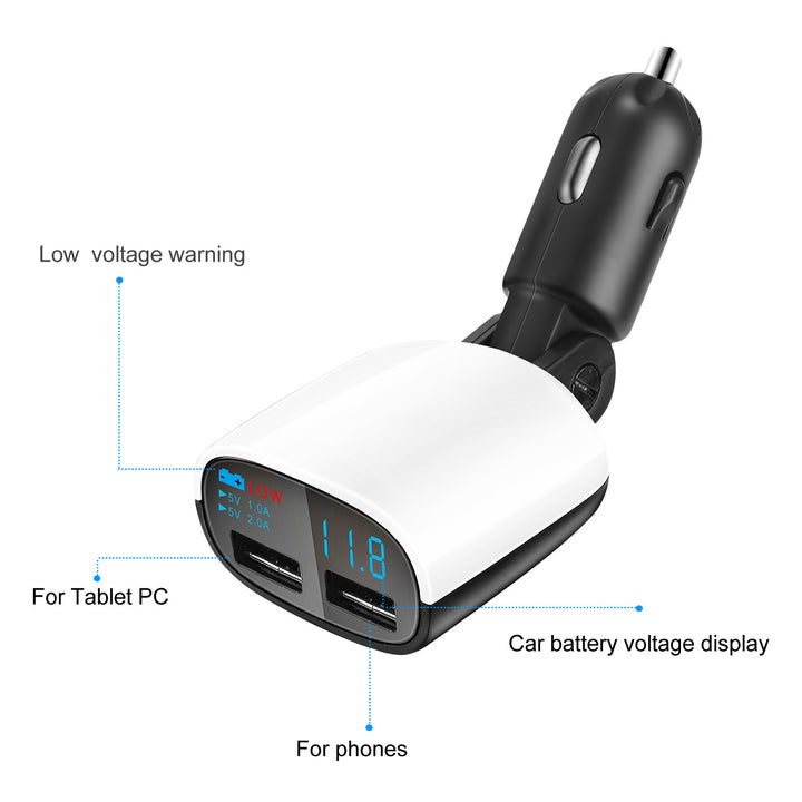 Dual USB Car Charger 17W 3.4A Phone Tablet Cigarette Lighter Charger USB Charging Adapter Image 7