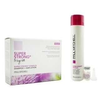 Paul Mitchell Strength Super Strong Complex Program Set: Shampoo 300ml + Hair Lotion 12x6ml 13pcs Image 2