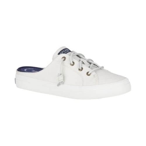 Sperry Womens Crest Vibe Mule Sneakers White Canvas STS84169 Comfort Fit Image 1