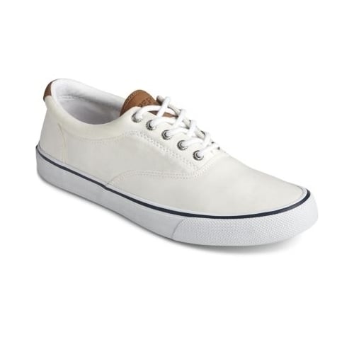 Sperry Mens Striper II CVO Sneaker Salt Washed White - STS22043 8 SW WHITE Image 1