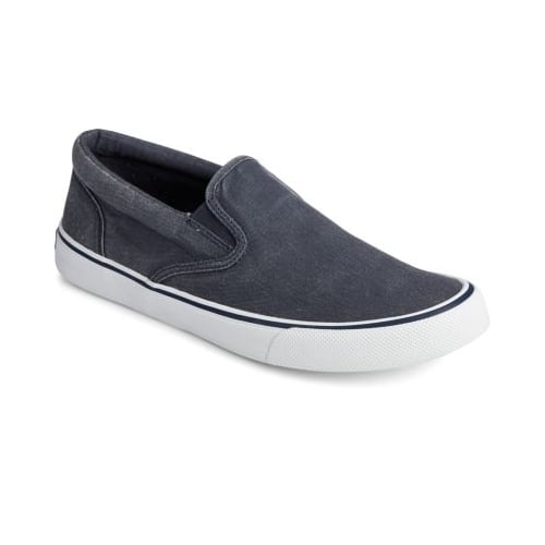 Sperry Striper II Slip On Sneaker Mens Salt Washed Navy STS22405 Size Available Image 1