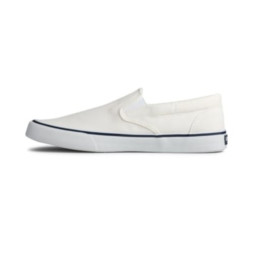 Sperry Mens Striper II Slip On Sneaker Salt Washed White - STS22404  SW WHITE Image 3