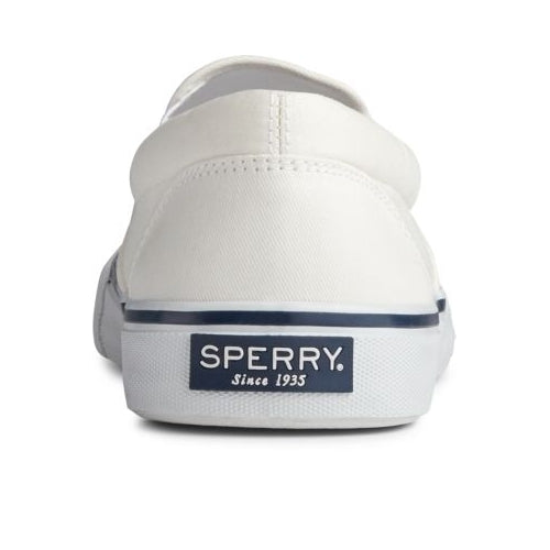 Sperry Mens Striper II Slip On Sneaker Salt Washed White - STS22404  SW WHITE Image 4