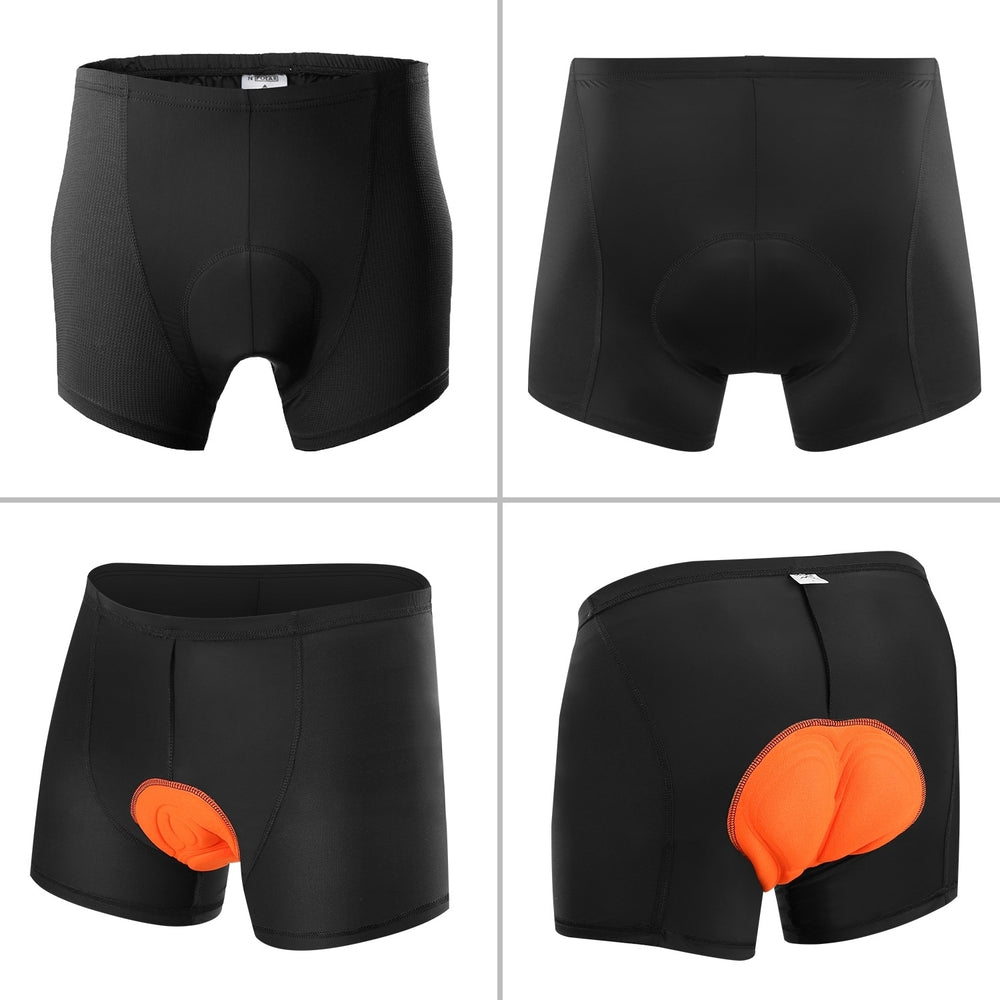 Men Cycling Underwear Shorts 3D Padded Bike Underwear Shorts Breathable Moisture Absorbing Quick Dry Image 2