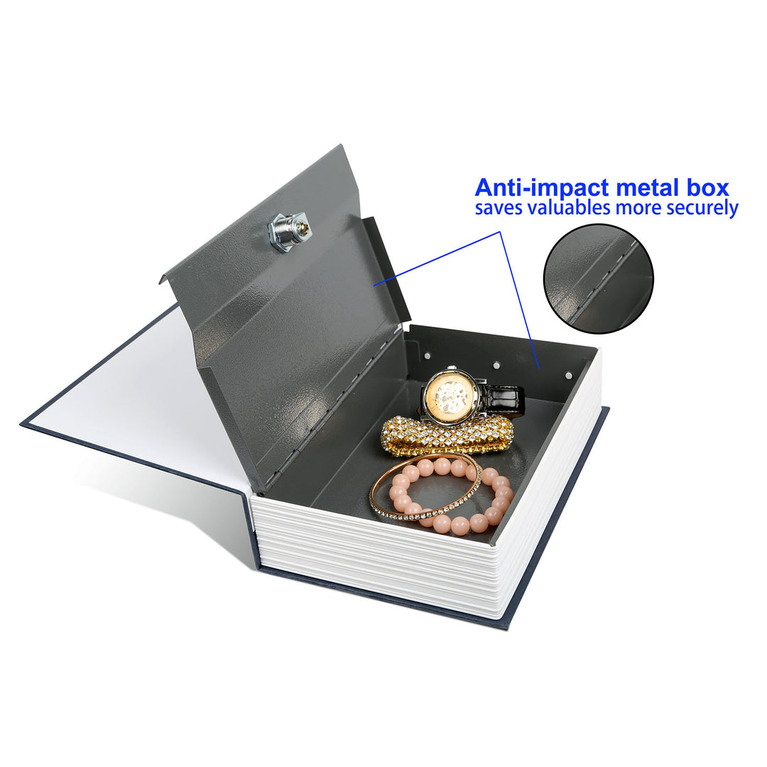 Dictionary Safe Secret Diversion Book Metal Box with Key Lock Enough Capacity Image 3