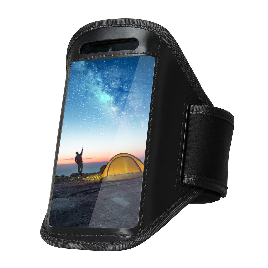 Adjustable Sweat Resistant Armband Case for iPhone 5 and Phones Under 4in - Black Image 9