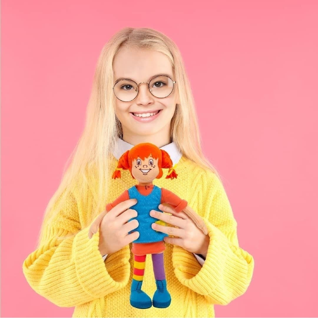 Mighty Mojo Pippi Longstocking Plush Doll 12" Classic Swedish Character Image 4