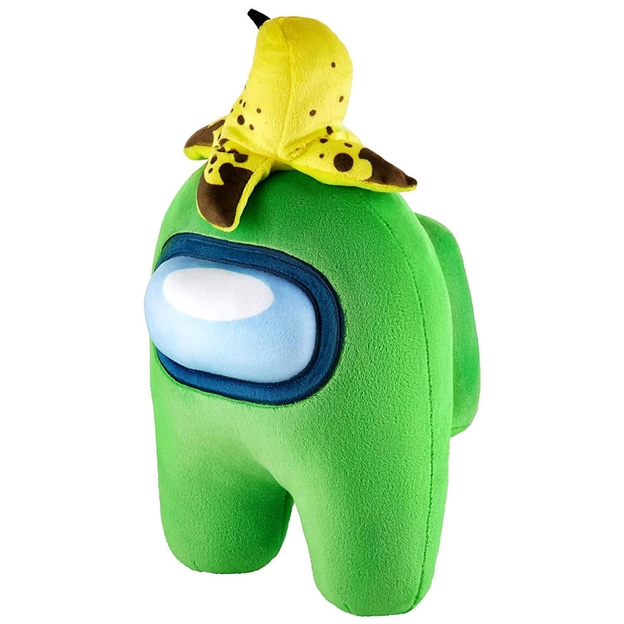 Among Us Lime Green Banana Peeled Hat 12" Plush Crewmate Buddy Toy PMI International Image 1