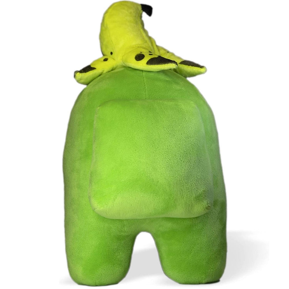 Among Us Lime Green Banana Peeled Hat 12" Plush Crewmate Buddy Toy PMI International Image 2
