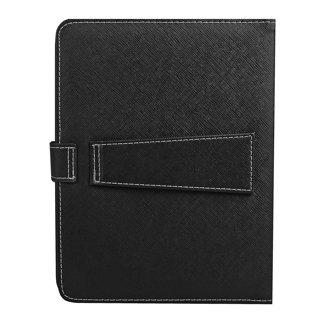 8 Inch Tablet Case with Keyboard PU Leather Black Lightweight Portable Stylus Image 4