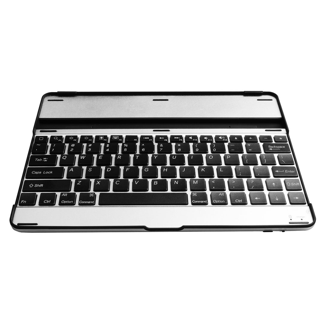 Aluminum Alloy Cover Silver and black Wireless Keyboard Image 1