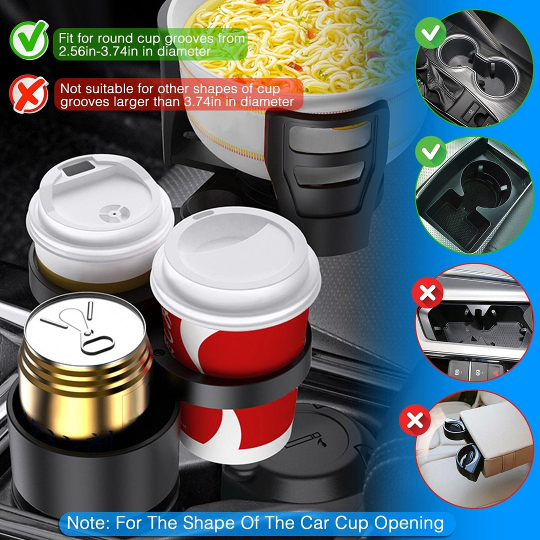 4 In 1 Car Cup Holder Expander Adapter Multifunctional Water Cup Mount Stand Image 6