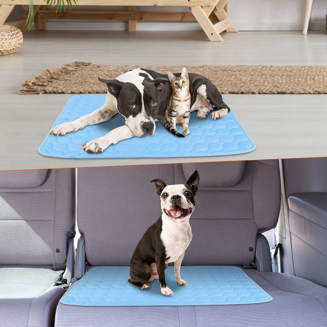 Pet Cooling Mat Pad Blanket for Dogs Cats Self Cooling Cushion Image 4