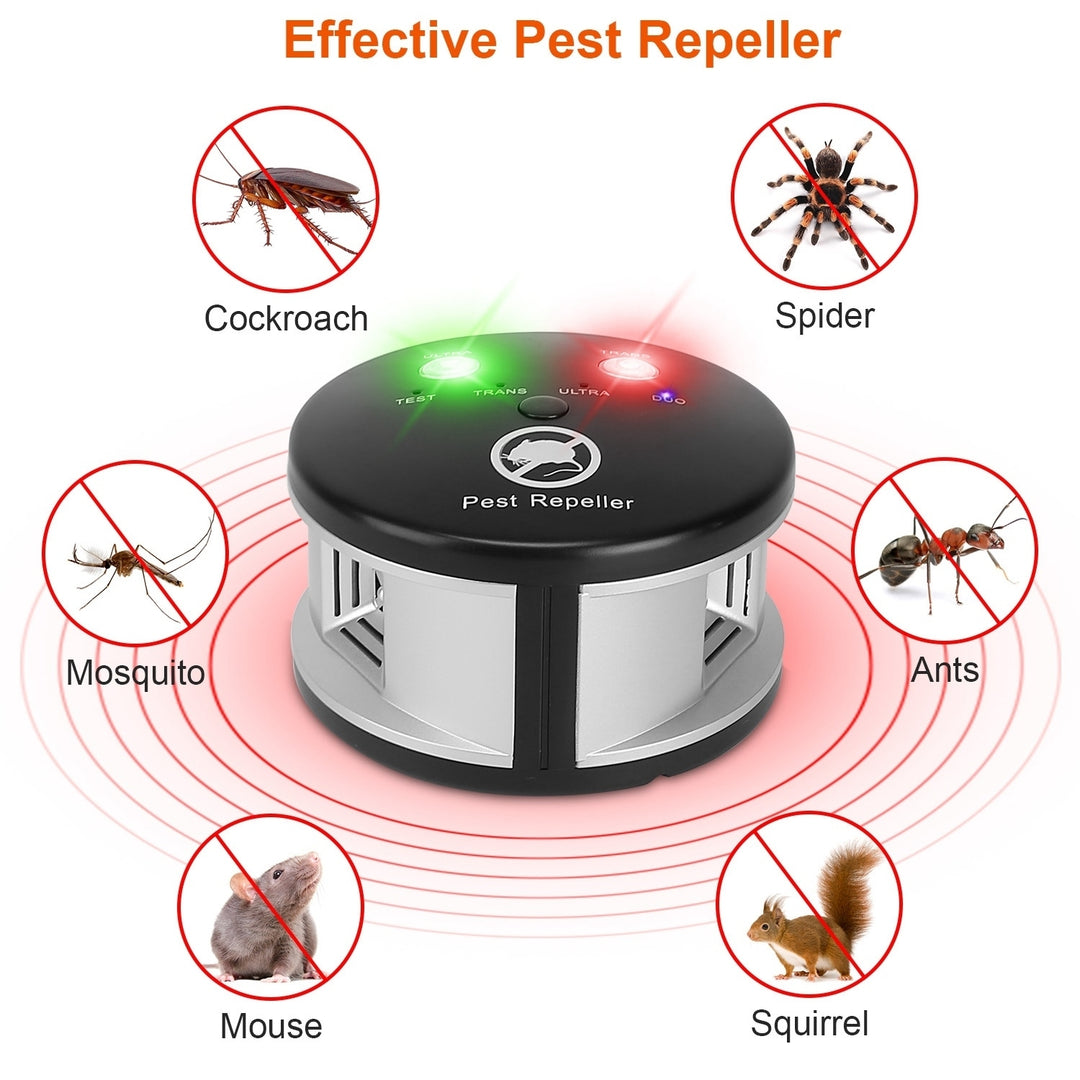 Ultrasonic Pest Repeller Electronic Plug-In Black 3000 Sq Ft Mouse Chaser Image 4