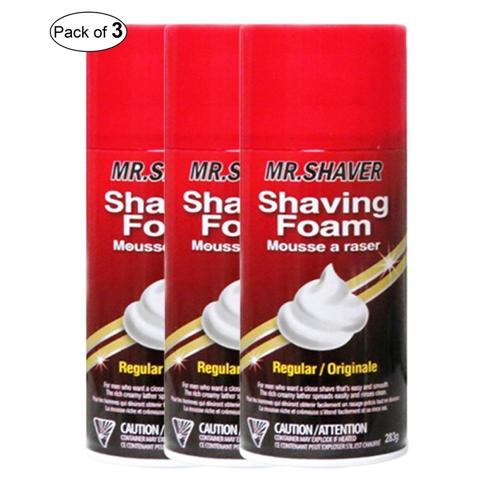 Mr. Shaver Shaving Foam- Regular (283g) (Pack of 3) Image 1