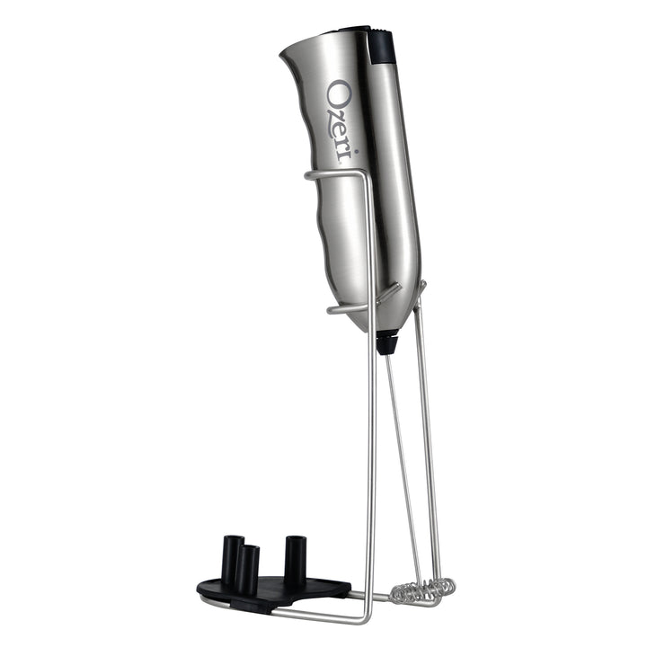 Ozeri Deluxe Milk Frother and Whisk in Stainless Steelwith Stand and 4 Frothing Attachments Image 9