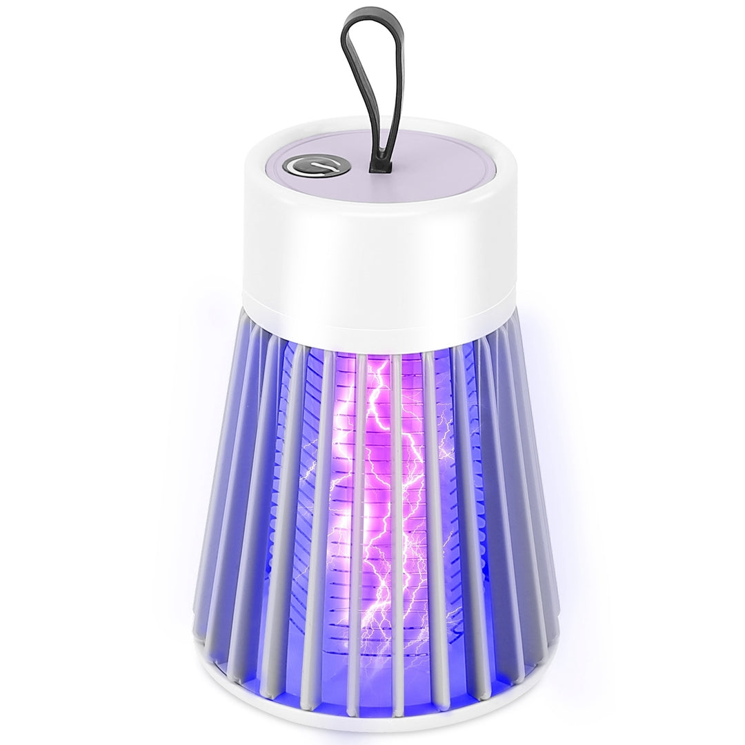 Electric Bug Zapper Mosquito Insect Killer Lamp Portable LED Light Fly Trap Catcher Image 1