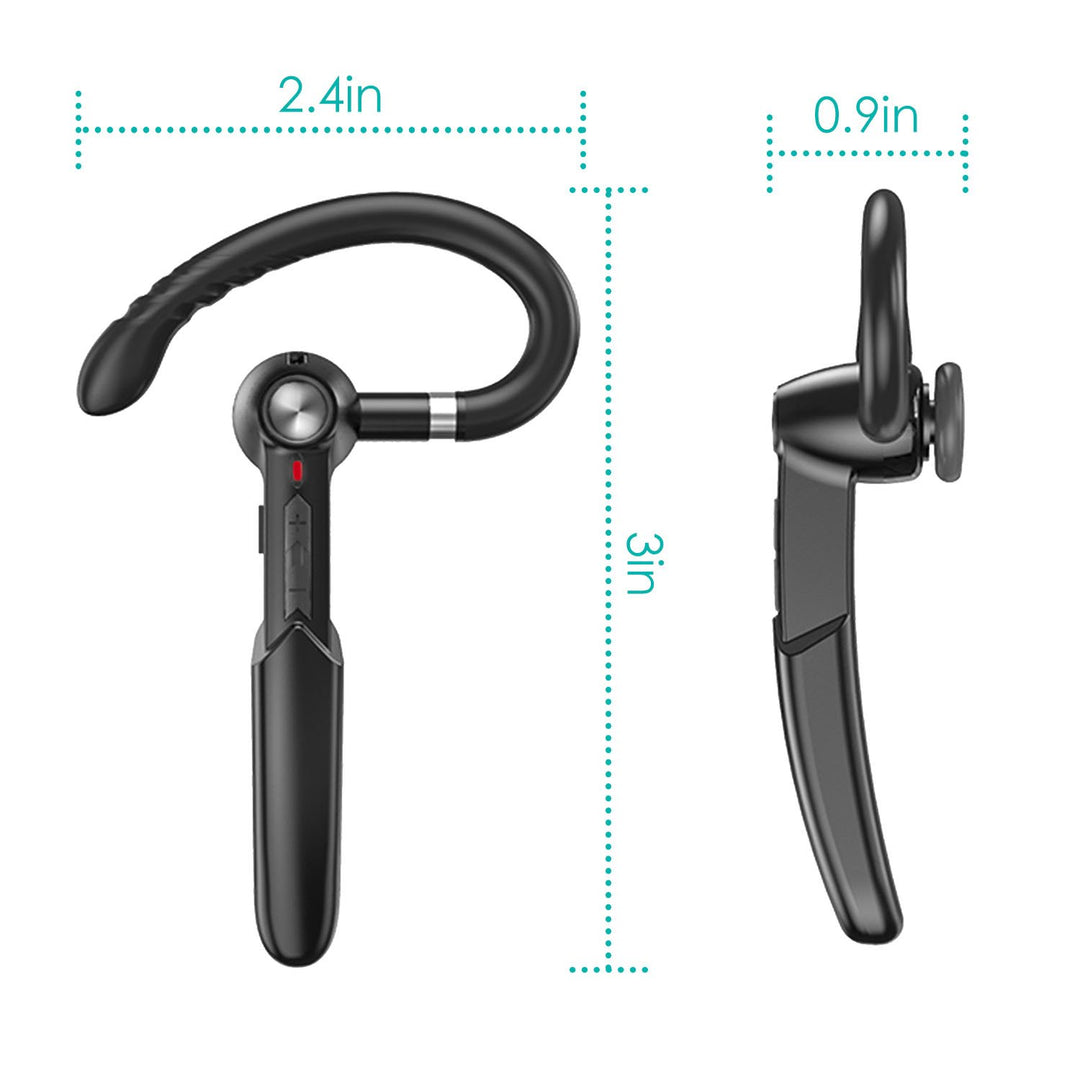 Unilateral Wireless V5.0 Business Earpiece Rechargeable Wireless in Ear Headset with Hook Image 6