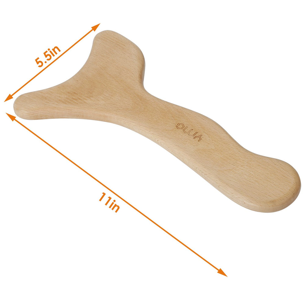 Wood Therapy Massage Tool Lymphatic Drainage Paddle Wooden Scraping Tools Image 2