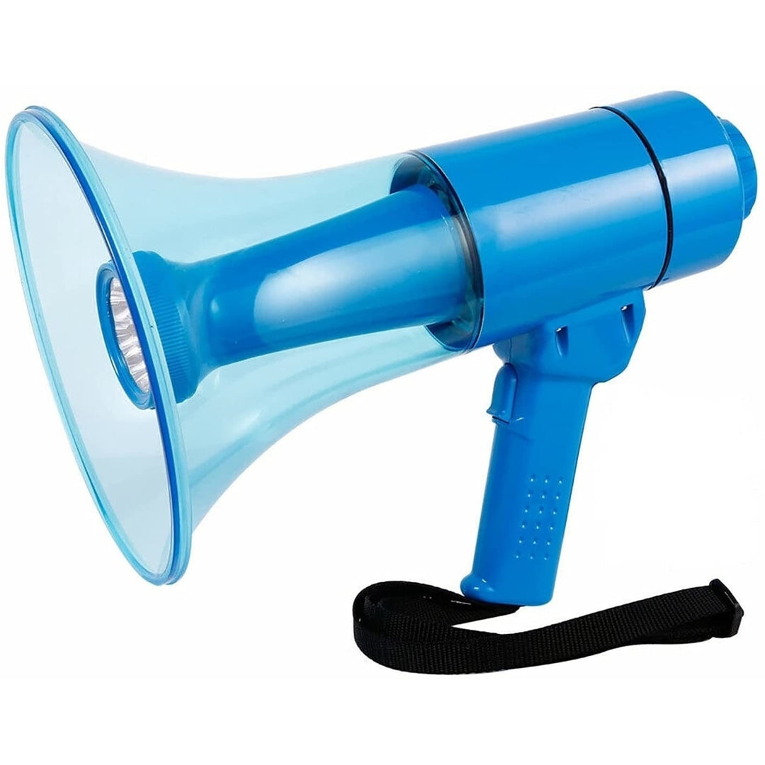 Megaphone Bullhorn Cheer Horn Mic Recording Siren Blow Horn Hand Held Mega Phone Loudhailer Image 1