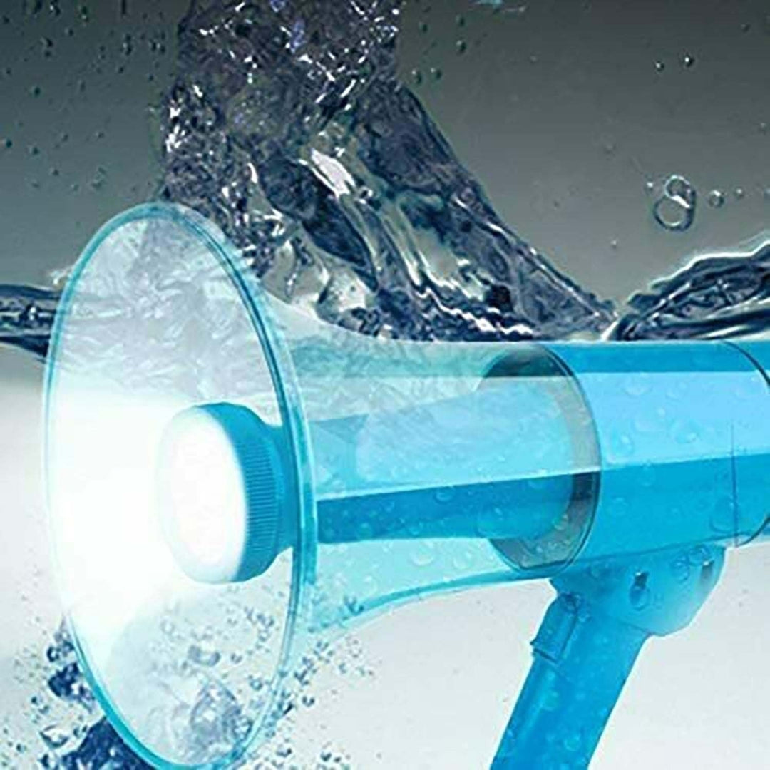 Megaphone Bullhorn Cheer Horn Mic Recording Siren Blow Horn Hand Held Mega Phone Loudhailer Image 3