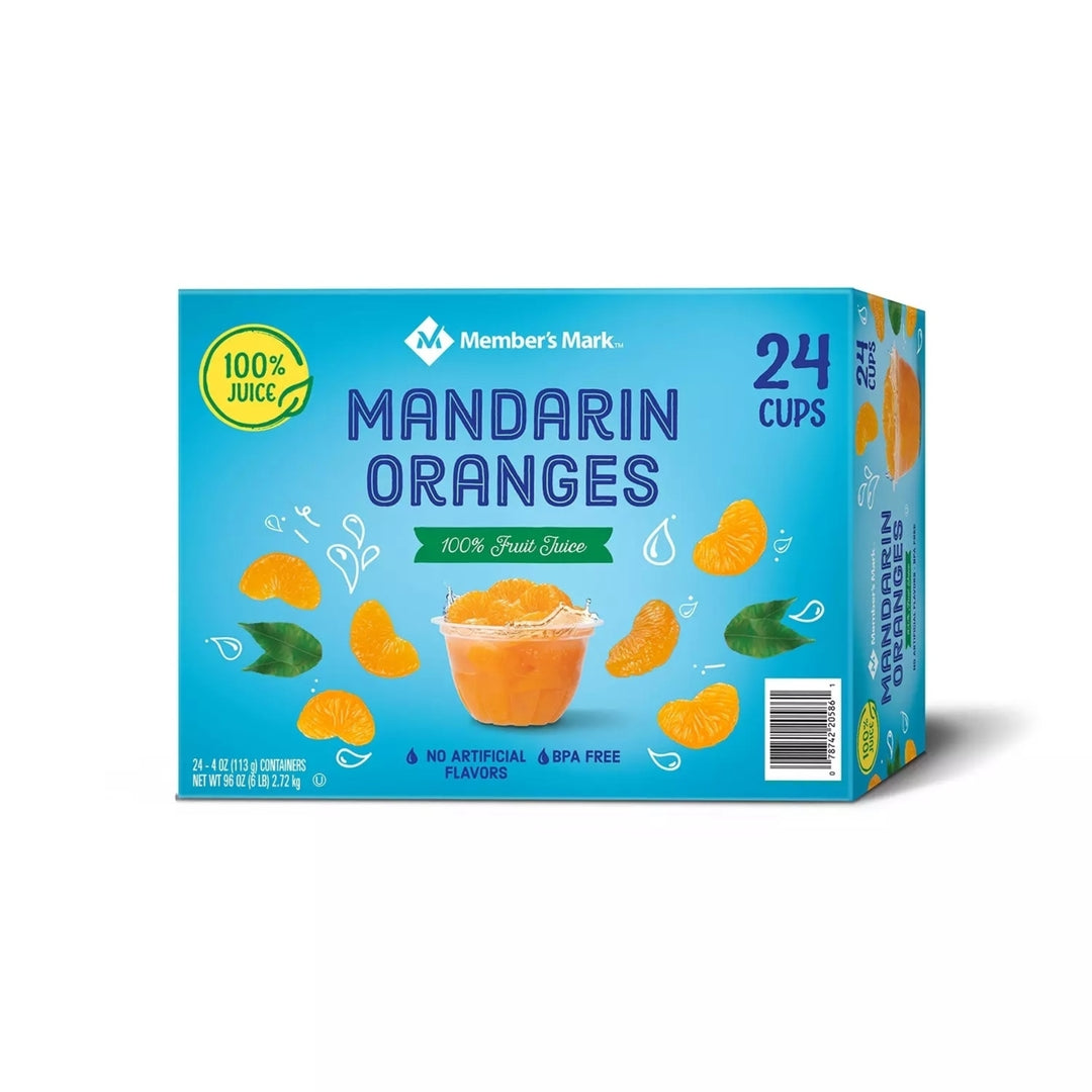 Members Mark Mandarin Oranges 4 Ounce (Pack of 24) Image 1