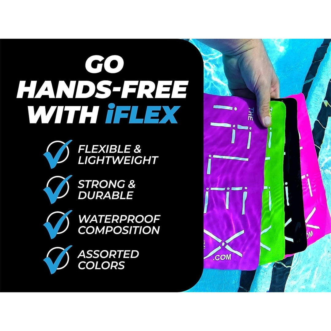 iFLEX Mini Flexible Silicone Cell Phone Holder Sky Blue Universal Mount Non-Slip Waterproof Hands-Free Image 6