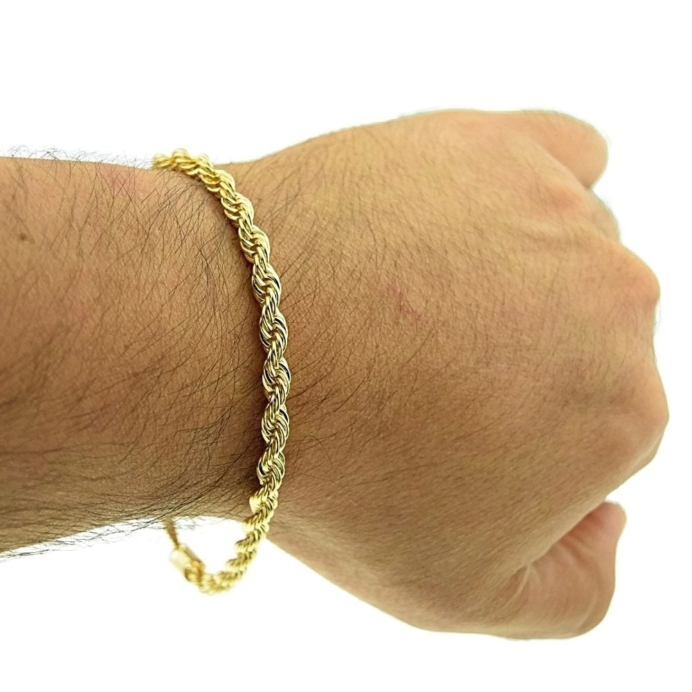 14k Gold Filled Rope Bracelet Image 1