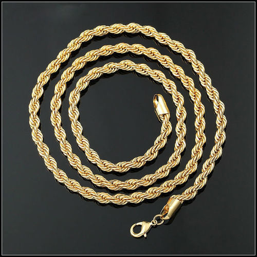 Unique 14K Gold Filled Rope Chain 24" Image 1