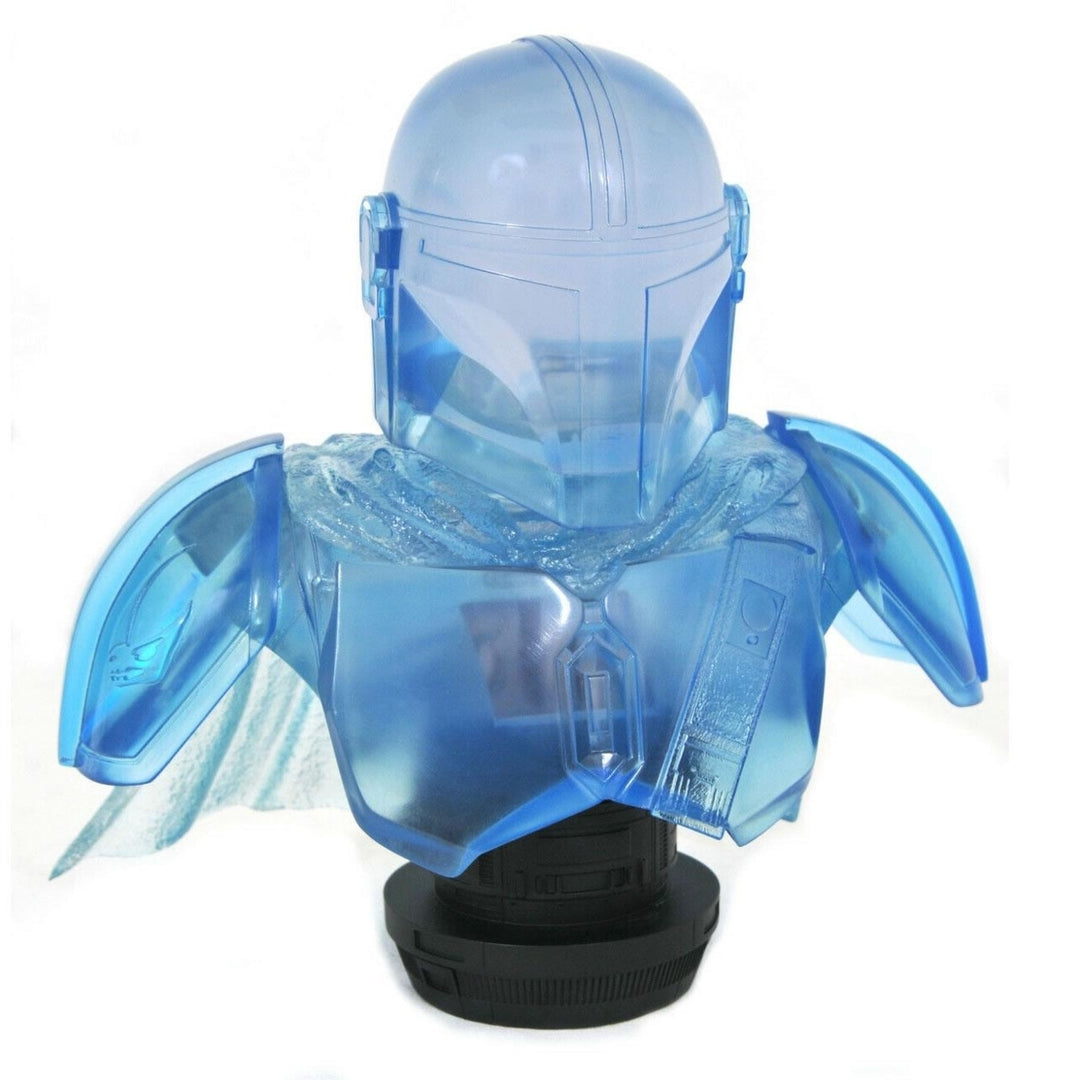 Star Wars The Mandalorian Hologram Bust L3D SDCC 2021 10" Statue Collectible Diamond Select Image 1