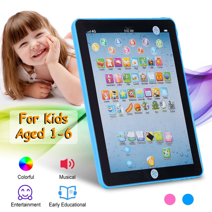 Baby Learning Tablet Educational Mini Pads Toys Touch Learn Toddler Tablet For ABC Numbers Words Image 1