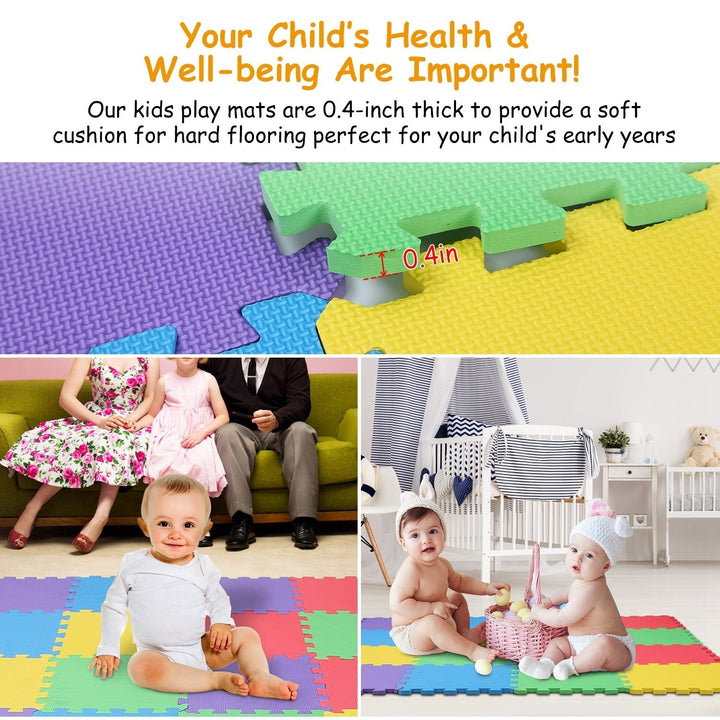 16Pcs Kids Puzzle Mat Interlocking Non Toxic EVA Floor Mat for Play and Exercise Image 2