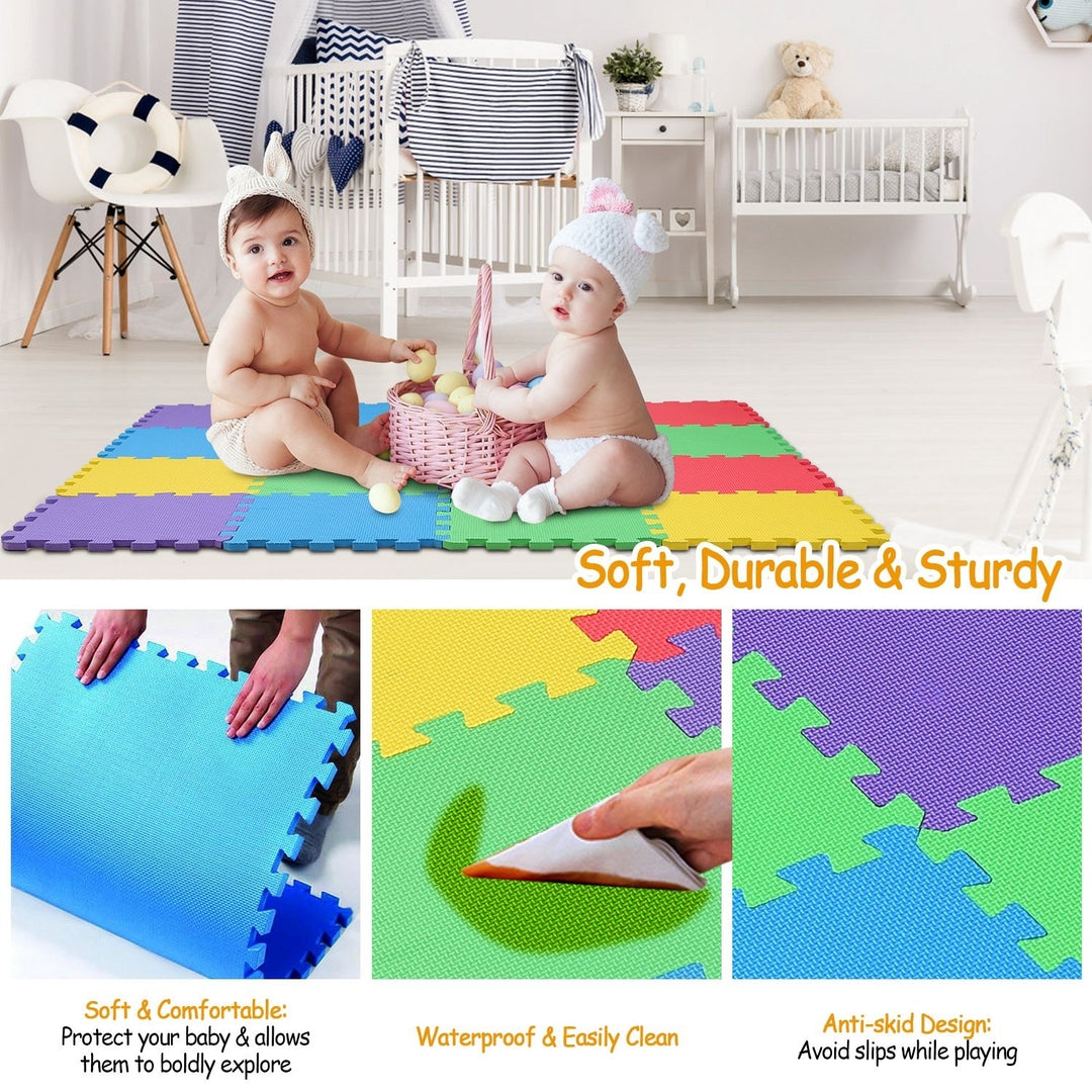 16Pcs Kids Puzzle Mat Interlocking Non Toxic EVA Floor Mat for Play and Exercise Image 3