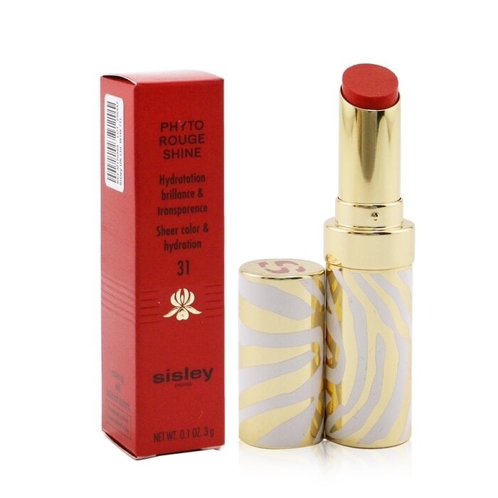 Sisley - Phyto Rouge Shine Hydrating Glossy Lipstick - 31 Sheer Chili(3g/0.1oz) Image 2