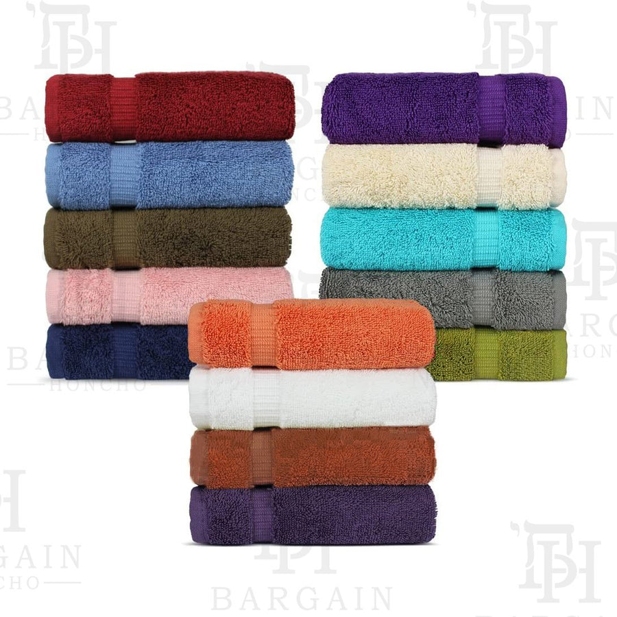 10-Pack: Absorbent 100% Cotton Kitchen Cleaning Dish Cloths 12x12 Face Wash Cloth Image 1