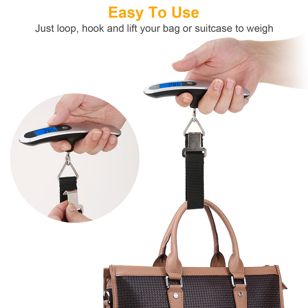 Portable Digital Luggage Scale 50kg 10g LCD Hanging Luggage Scale Electronic Digital Weight Scale for Travel Household Image 3