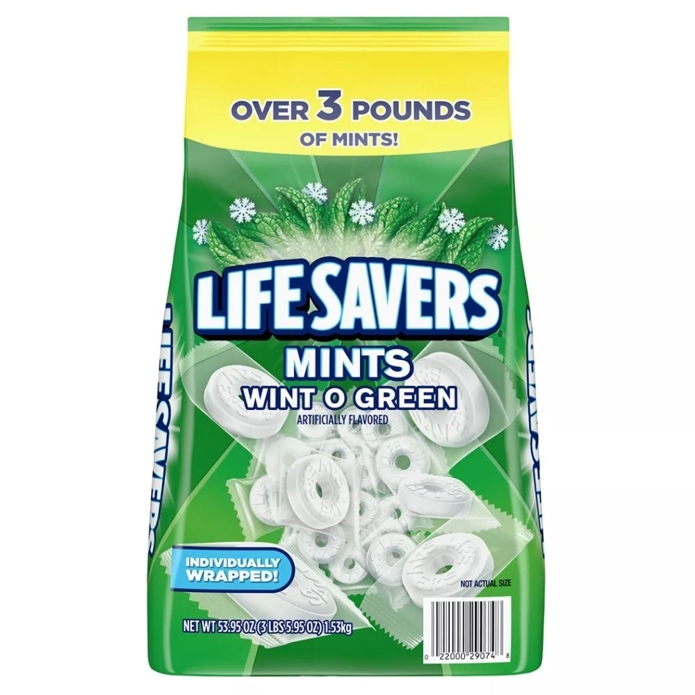 Lifesavers Wint O Green Individually Wrapped Breath Mints 53.95 Ounce Image 1