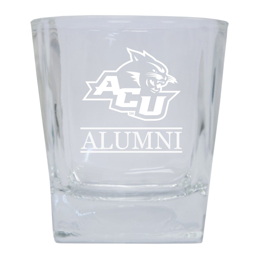 Abilene Christian University 2-Pack Alumni Elegance 10oz Etched Glass Tumbler Image 1