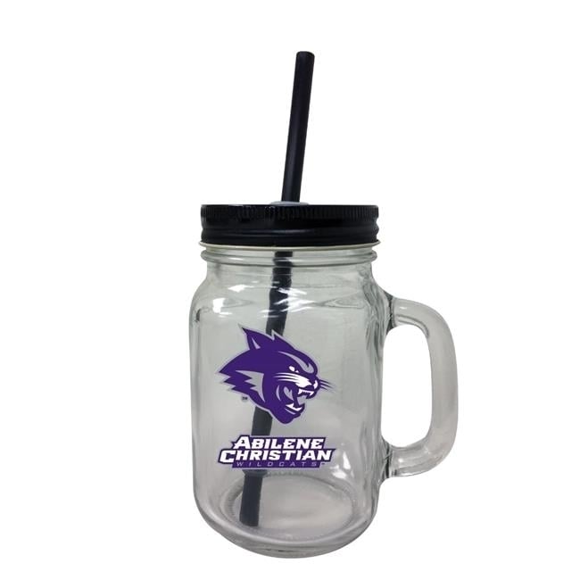 Abilene Christian University Mason Jar Glass Image 1